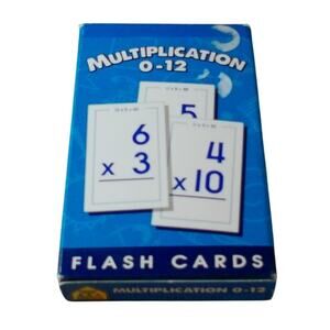 Multiplication 0-12 Flash Cards School Zone #4008 55 Cards No Parent Card 2019